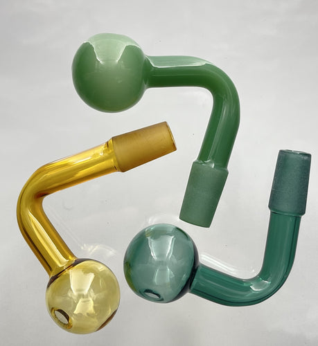 14MM Male Joint Glass on Glass Color Oil Burner