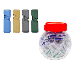 Color Glass Tips 8*30MM Jar Set. 100 Pcs Set