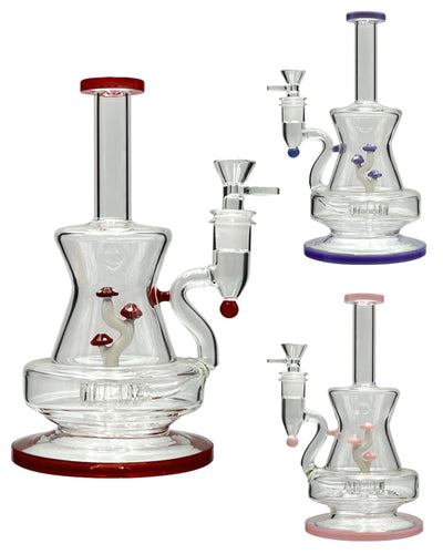 Mushroom Perc Beaker Base Straight Water Pipe