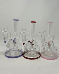 Mushroom Perc Beaker Base Straight Water Pipe