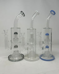 Bend Mouthpiece Double Metrix Perc Water Pipe