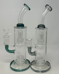 Double Chamber Showerhead Perc Water Pipe