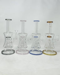 10 Inch Dual Beaker Straight Water Pipe | PuffBase