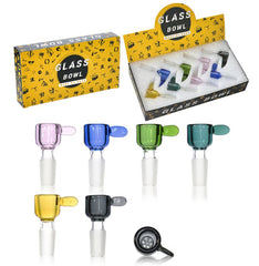 Color Cup Shape Bowl with Screen and Handle Display Set 8 Pcs Set