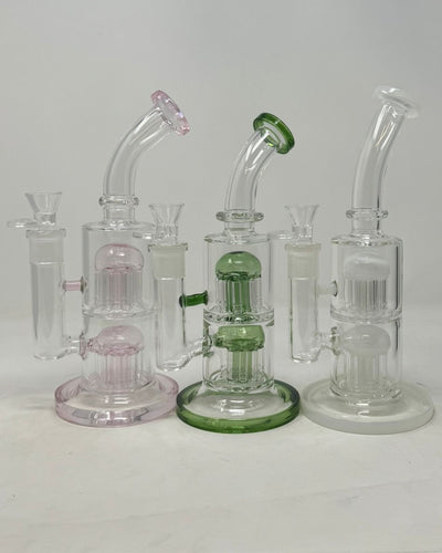 Double Tree Perc Bend Water Pipe