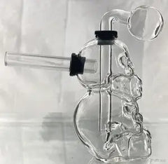 Double Layer Skull Shape 3Pcs Dab Oil Rig