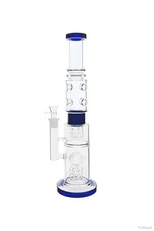 18 Inch Double Swiss Perc with Barrle Bong