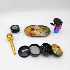Metal Pipe Lighter Suitcase Kit Set