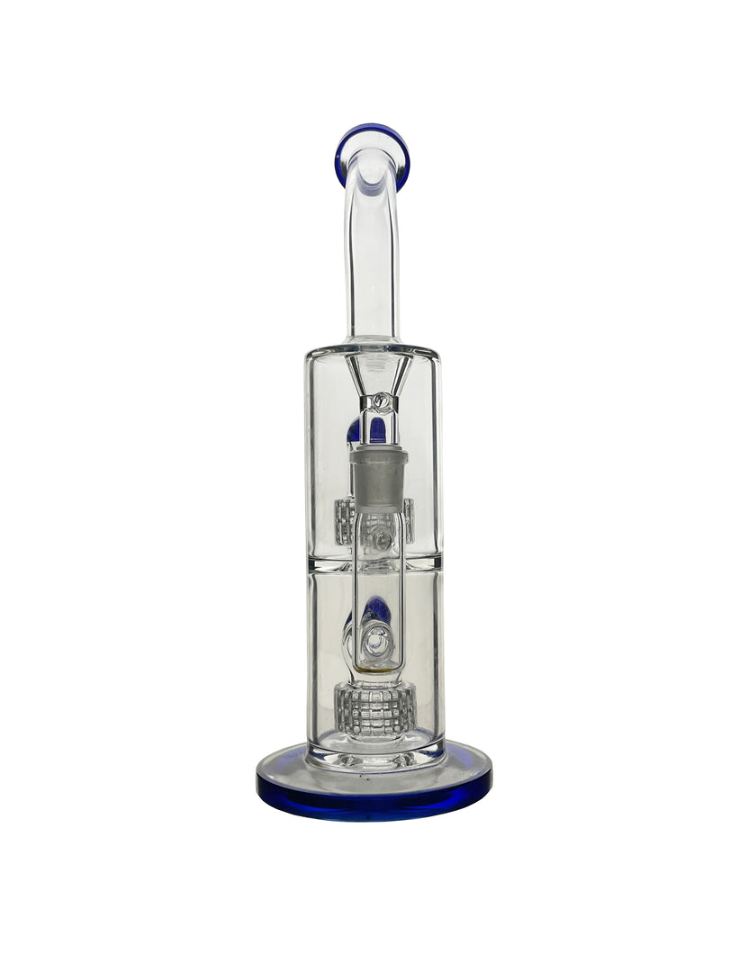 SG-71 STRAIGHT TUBE WITH 2 SHOWERHEAD PERC BEND MOUTHPIECE